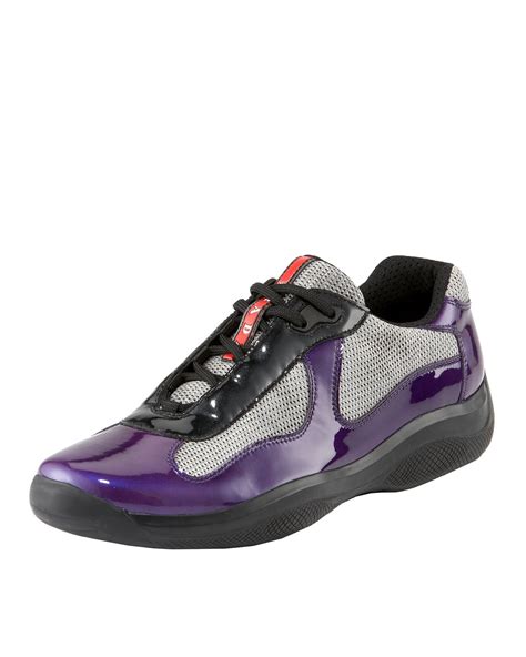 prada purple boat shoes|purple Prada shoes.